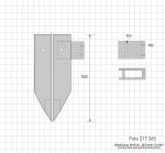 Außen-Messschnabel mit Spitze für 217.361-217.363, 100 mm