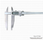 Digital control caliper with point, 600 x 150 mm