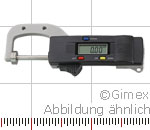 Thickness gauge, spring closed, 0 - 25 mm, throat depth 25 mm