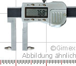Digital uni caliper with exch. measuring tips, 0-200 mm, M2.5