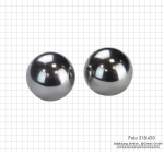 Gauge ball pair, 1 mm, made of chrome steel