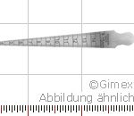 Messkeil aus Stahl, 1 - 15 mm, Ablesung 0,1 mm