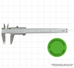 Caliper. monoblock. INOX. 150 x 0.05 mm /6 x 1/128 with certificate