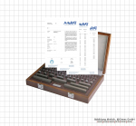 Gauge block set made of special steel, degree 2, 47 psc. with certification